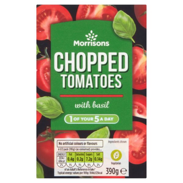 Italian Chopped Tomatoes with Basil (390g)