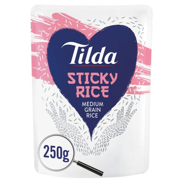 Tilda Microwave Sticky Medium Grain Rice