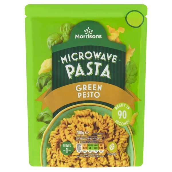 Green Pesto Microwave Pasta