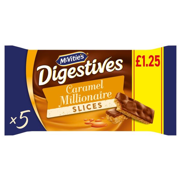 McVitie's Milk Chocolate Caramel Millionaire Biscuit Slices Multipack