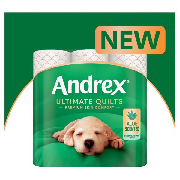 Andrex Ultimate Quilts Aloe Scented Toilet Roll 9 Rolls