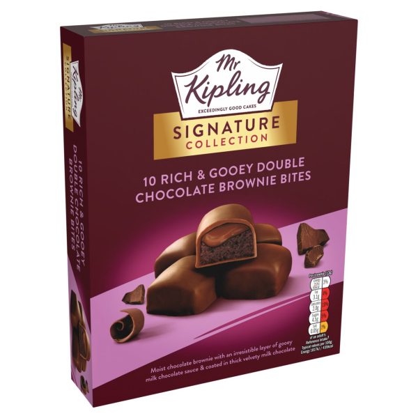 Mr Kipling Signature Double Chocolate 10 Gooey Brownie Bites