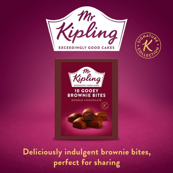 Mr Kipling Signature Double Chocolate 10 Gooey Brownie Bites