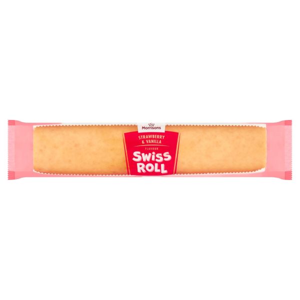 Strawberry & Vanilla Jumbo Swiss Roll