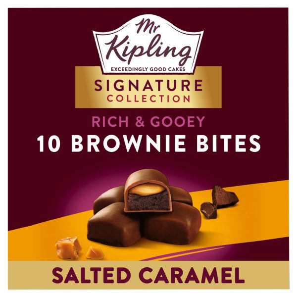 Mr Kipling Signature Salted Caramel 10 Gooey Brownie Bites