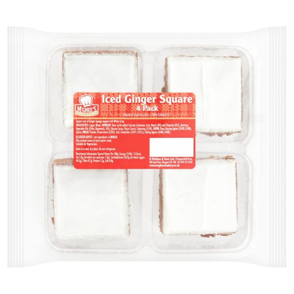 McGhees Iced Ginger Squares