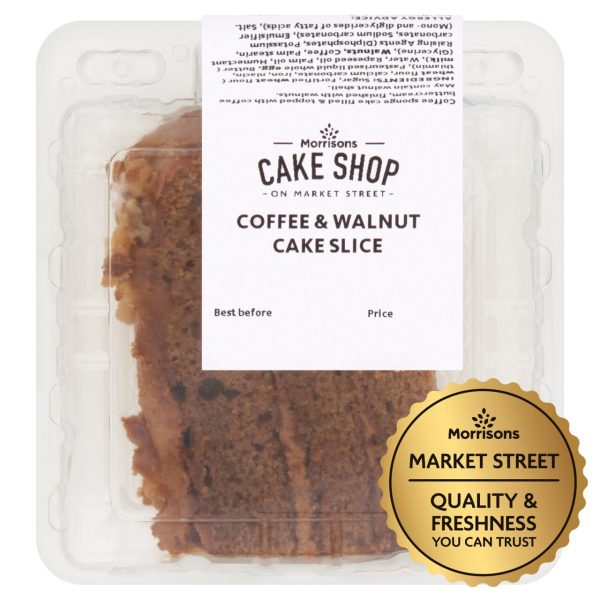 Market Street Coffee & Walnut Cake Slice