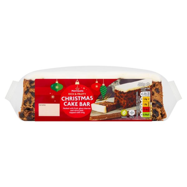 Rich & Fruity Iced Christmas Cake Bar