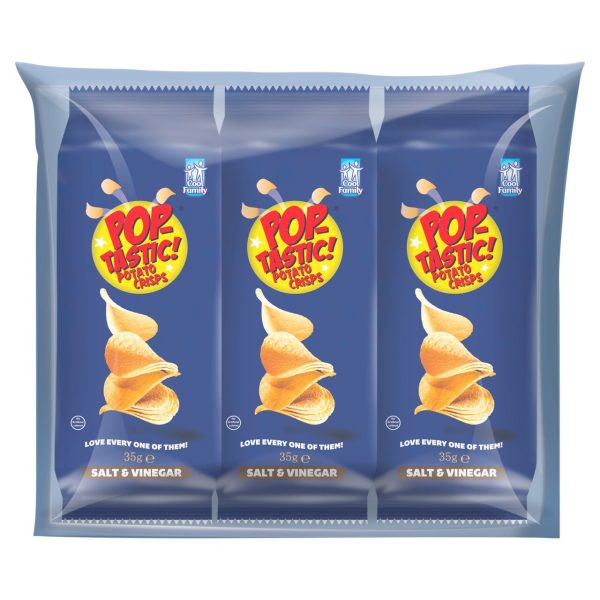 Pop Tastic Potato Crisps Salt & Vinegar