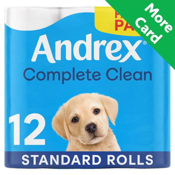 Andrex Complete Clean Toilet Tissue 12 Rolls