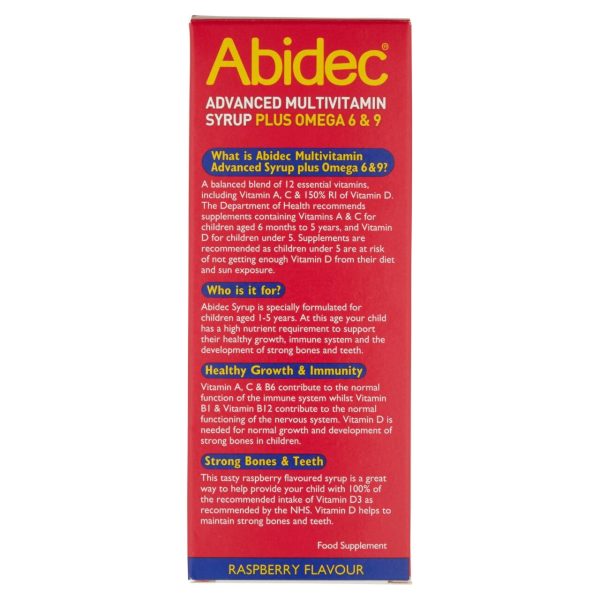 Abidec Kid Multivitamin Syrup - Food Supplement Suitable for Kids Aged 1-5