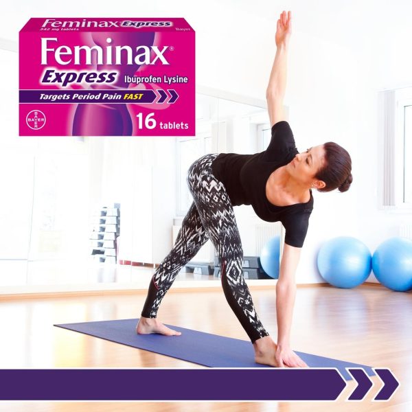 Feminax Express Ibuprofen Lysine 342mg Tablets