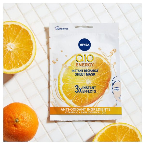 NIVEA Q10 Energy Vitamin C Face Sheet Mask