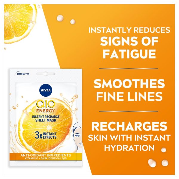 NIVEA Q10 Energy Vitamin C Face Sheet Mask