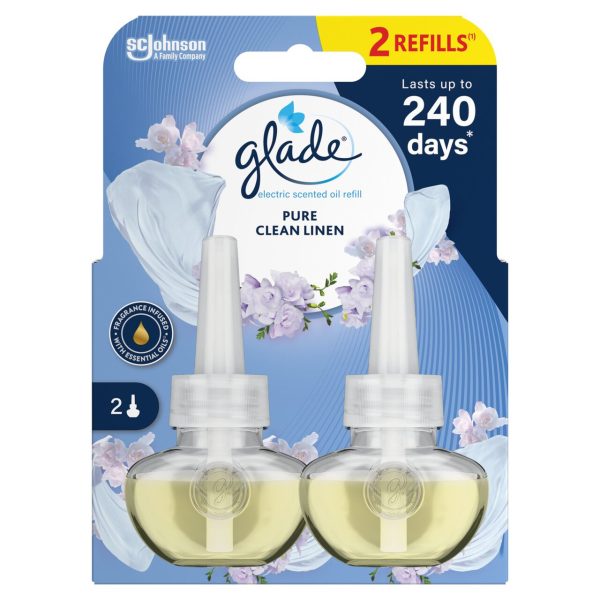 Glade Plug In Twin Refill Clean Linen