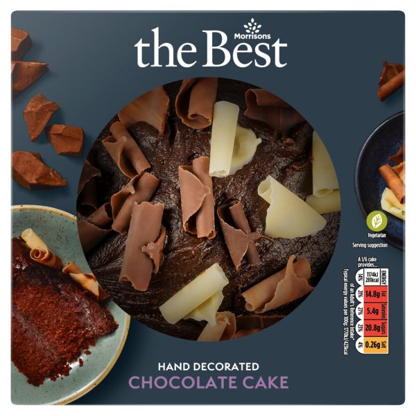 The Best Hand Decorated Belgian Chocolate Fudge Cake Serves 6