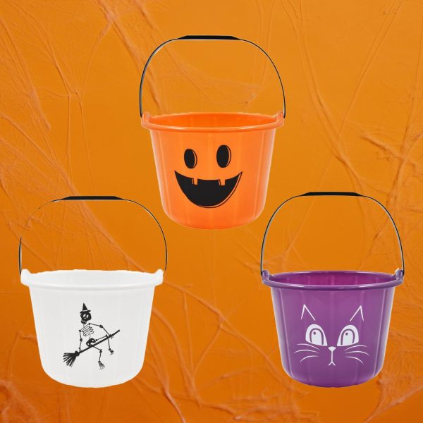 Halloween Plastic Treat Bucket