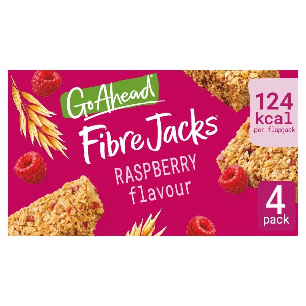 Go Ahead Fibre Jacks Raspberry Snack Bars 4 Pack Multipack