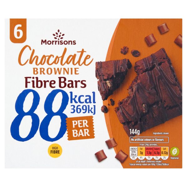 Morrisons Fibre Bar Chocolate Brownie Pack of 6