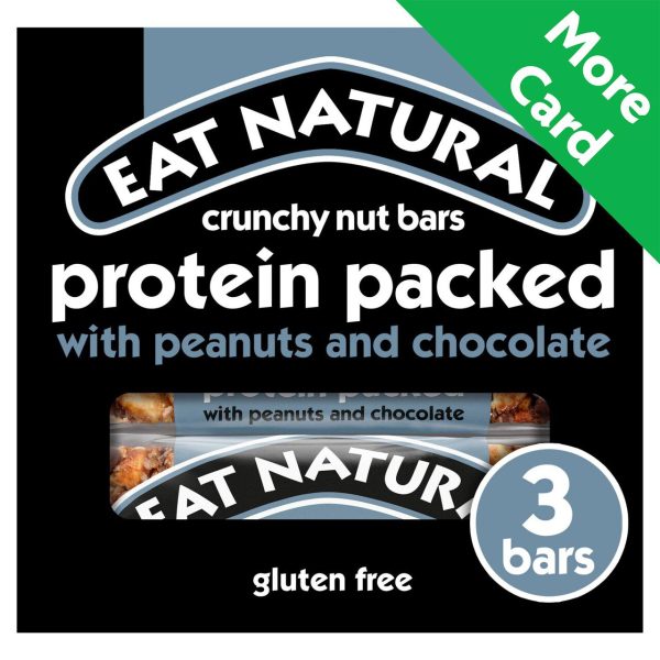 Eat Natural Crunchy Nut Bars Protein Packed With Peanuts & Chocolate