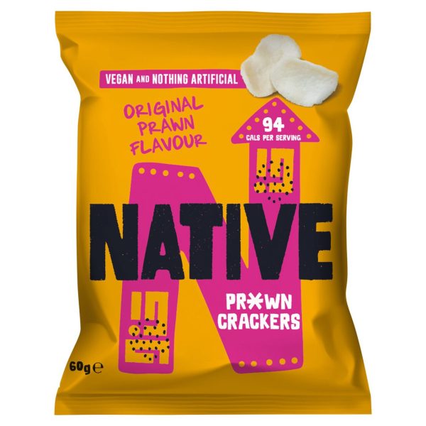 Native Snacks Vegan Prawn Crackers Original Flavour