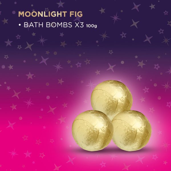 Baylis & Harding Moonlight Fig Luxury Bath Bomb Trio Gift Set