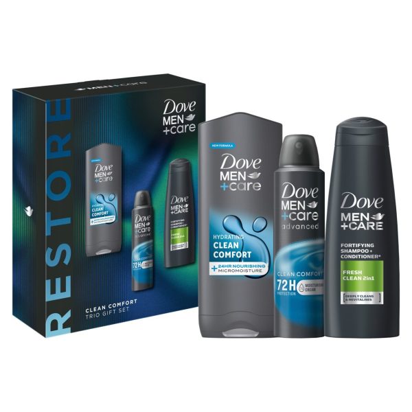 Dove Men+Care Clean Comfort Trio Gift Set