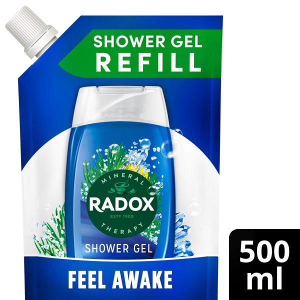 Radox Feel Awake Shower Gel & Shampoo Refill Pouch