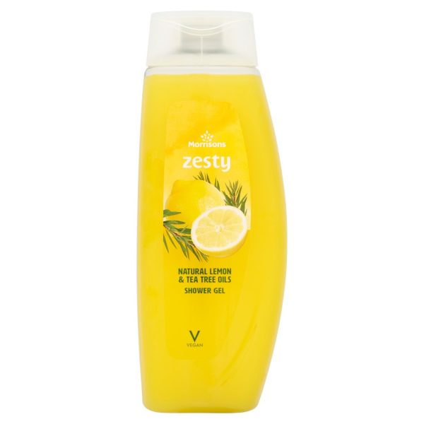 Zesty Natural Lemon & Tea Tree Oils Shower Gel