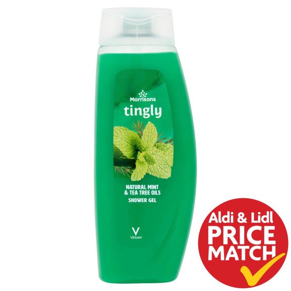 Tingly Natural Mint & Tea Tree Oils Shower Gel