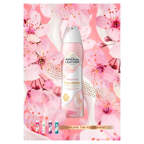 Imperial Leather Foamburst Body Wash Mallow & Cherry Blossom