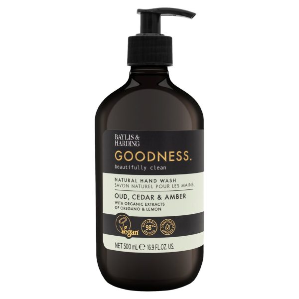 Baylis & Harding Goodness Oud, Cedar & Amber Natural Hand Wash