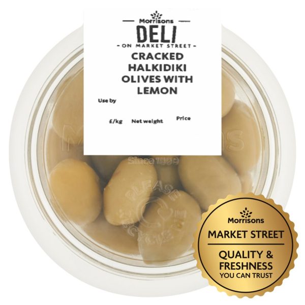 Market Street Deli Cracked Halkidiki Olives With Lemon