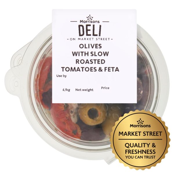 Morrisons Market Street Olives With Slow Roasted Tomatoes & Feta