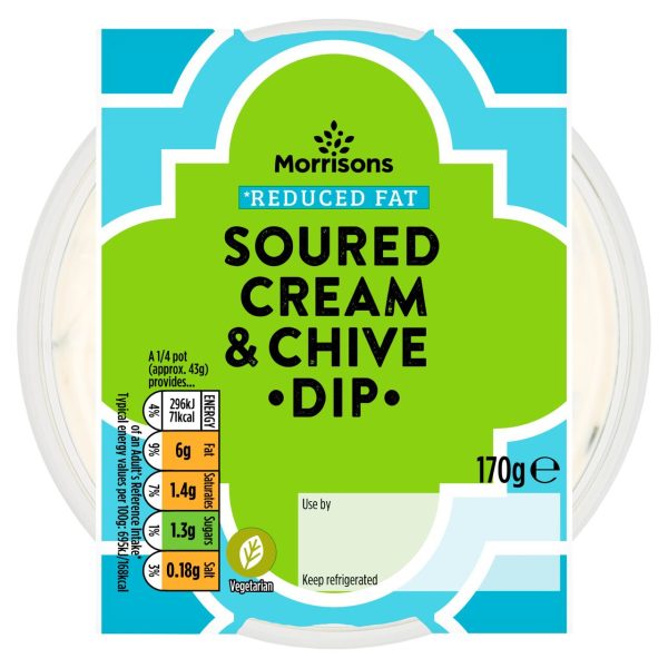 Morrisons Reduced Fat Soured Cream & Chive Dip