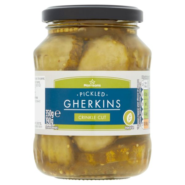 Morrisons Crinkle Cut Gherkins (350g)