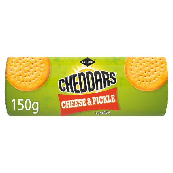 Jacob's Cheddars Cheese & Pickle Flavour Cheese Biscuits