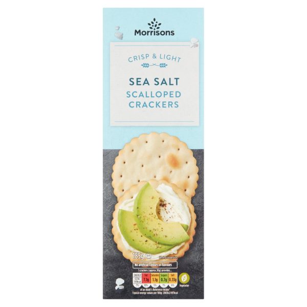 Morrisons Sea Salt Scalloped Crackers