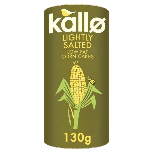 Kallo Lightly Salted Wholegrain Low Fat Corn Cakes