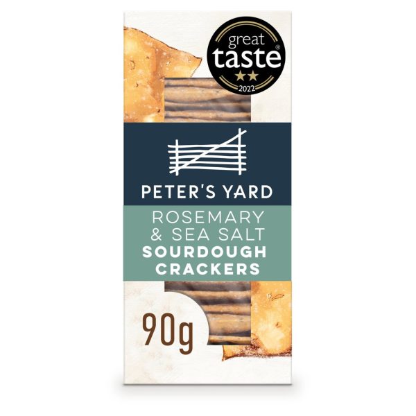 Peter's Yard Rosemary & Sea Salt Sourdough Crackers