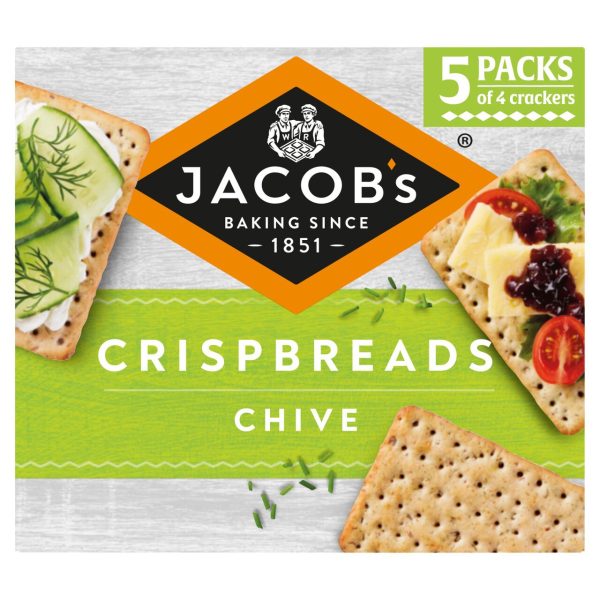 Jacob's Crispbreads Chive Crackers 5 Pack Multipack