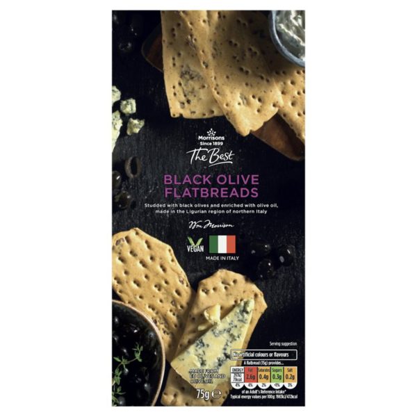 Morrisons The Best Black Olive Flatbread