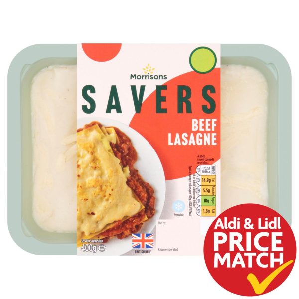 Morrisons Savers Beef Lasagne