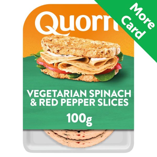 Quorn Vegetarian Spinach And Red Pepper Slices