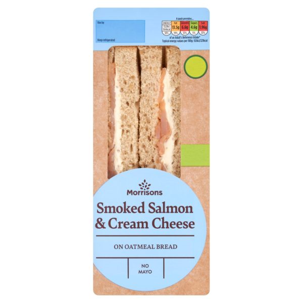 Morrisons Salmon & Cream Cheese Sandwich