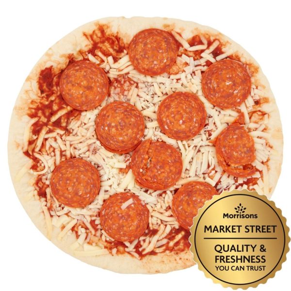 Market Street Thin Stonebaked Pepperoni 10" Pizza