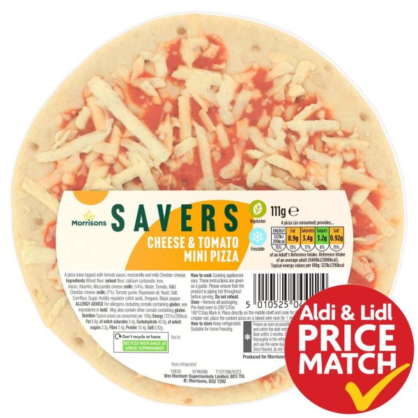 Savers Cheese & Tomato Mini Pizza