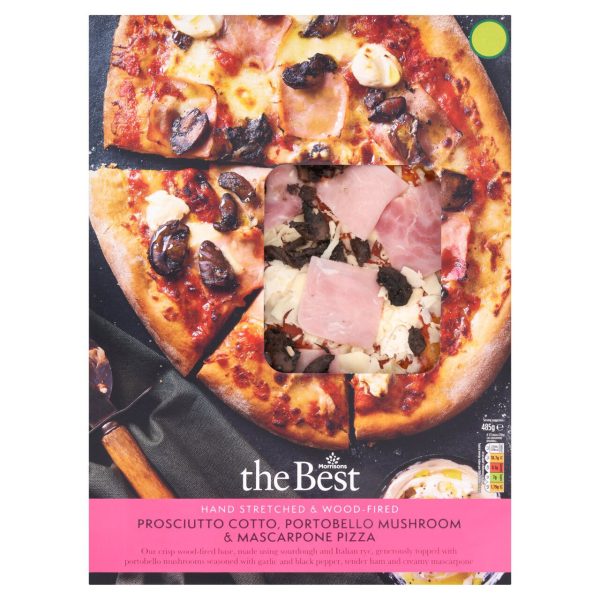 The Best Prosciutto Cotto, Portobello Mushroom & Mascarpone Pizza