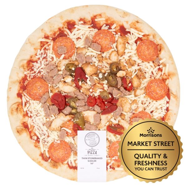 Market Street Sizzler Thin Stonebaked 14" Pizza