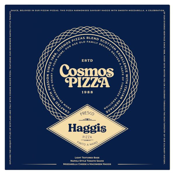 Cosmo's Cheese & Tomato Pizza With Haggis Topping